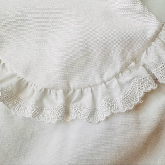 Miu Miu Peter Pan Collar Cropped Cotton Poplin shirt size 40 - Picture 14 of 16